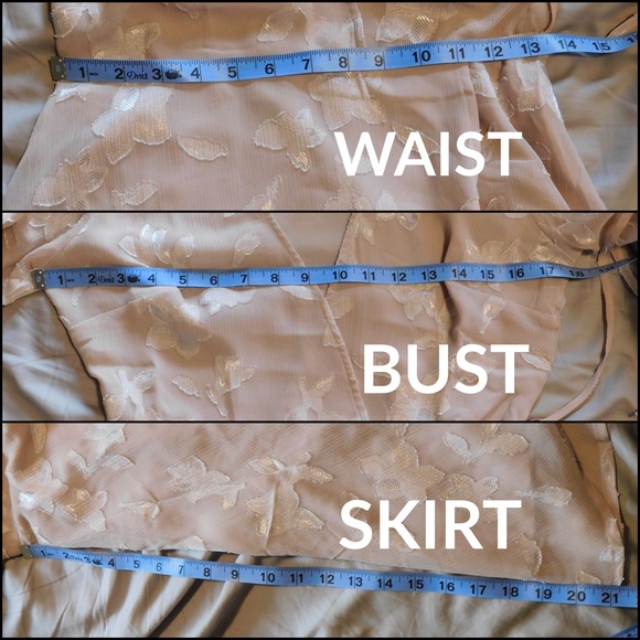 ASTR The Label Champagne Rose Burnout Floral Wrap Mini Dress Size Small - Picture 8 of 12